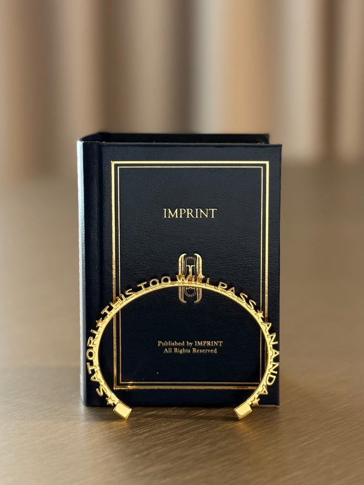 CHAPTER 11 TEXT BANGLE - IN GOLD
