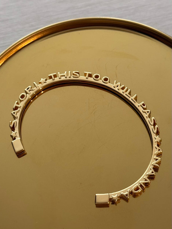 CHAPTER 11 TEXT BANGLE - IN GOLD