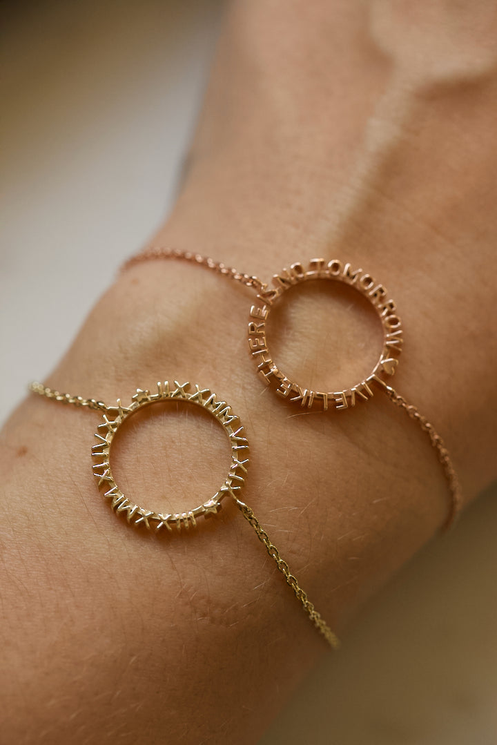 CHAPTER 1 TEXT BRACELET IN SILVER