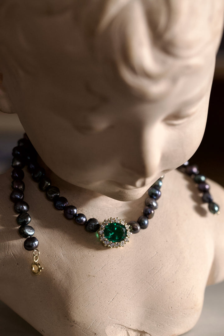 NECKLACE "COMPLICITÉ AVEC PERLES"