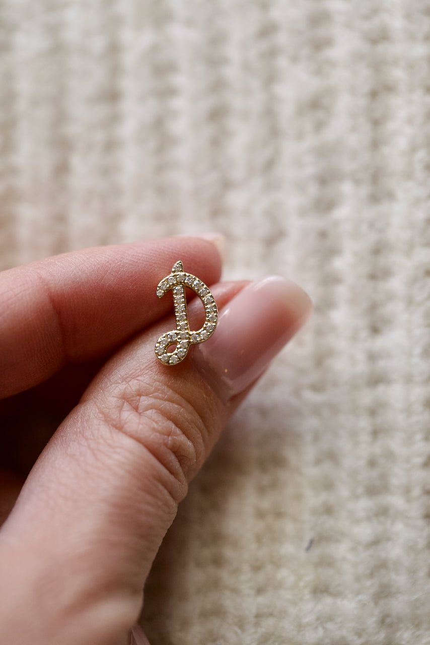DIAMOND ALPHABET - EARRINGS