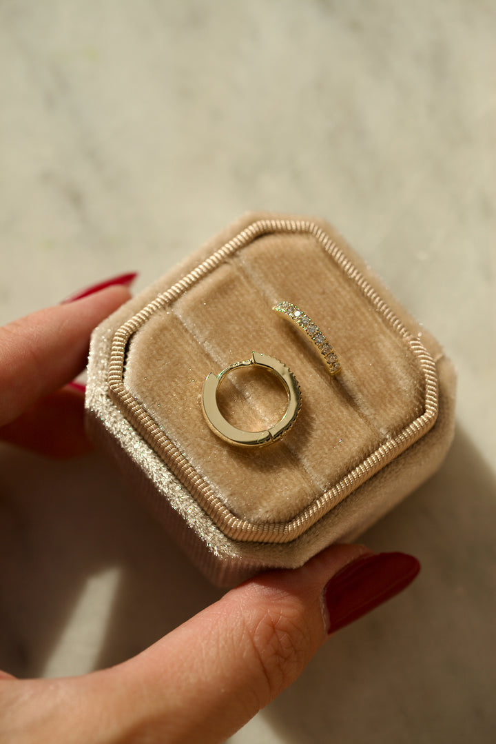 "DAILY DIAMONDS" HOOP EARRINGS