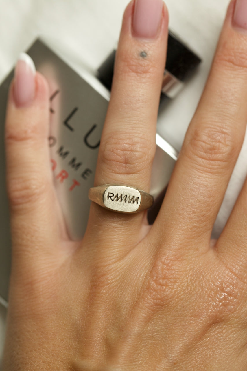 "BARE" SIGNET RING