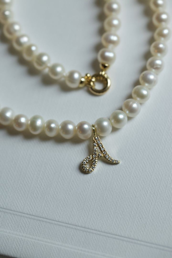 DIAMANTOVÁ ABECEDA - PERLOVÝ NÁHRDELNÍK 