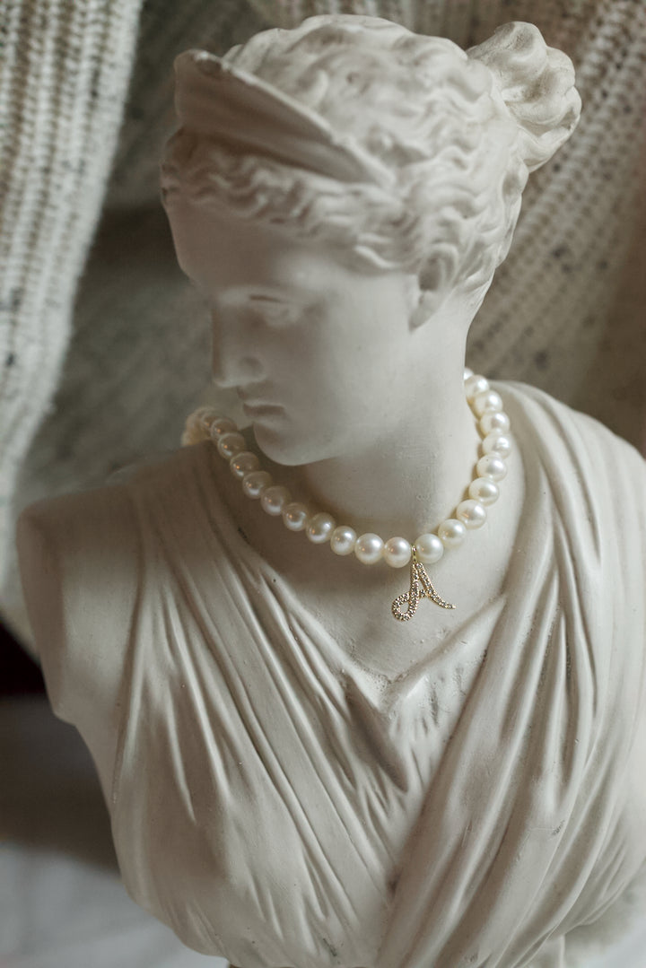 DIAMANTOVÁ ABECEDA - PERLOVÝ NÁHRDELNÍK 