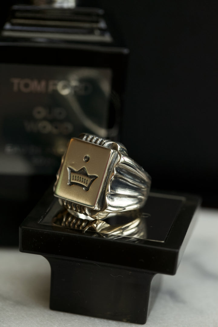 "THE SOVEREIGN SIGNET" SILVER RING