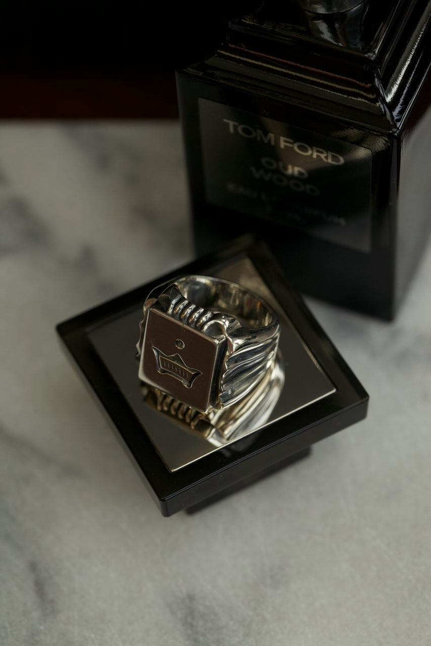 "THE SOVEREIGN SIGNET" SILVER RING