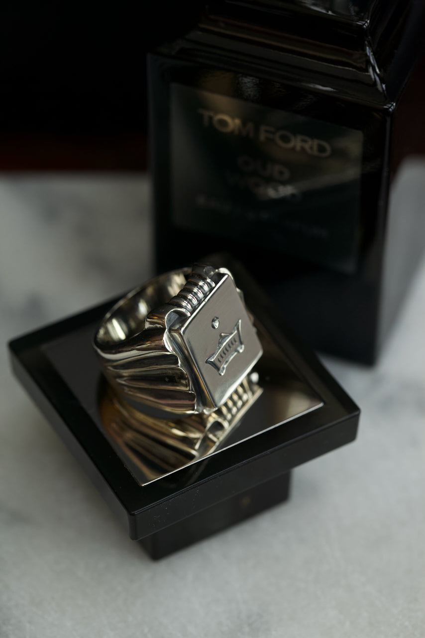 "THE SOVEREIGN SIGNET" SILVER RING