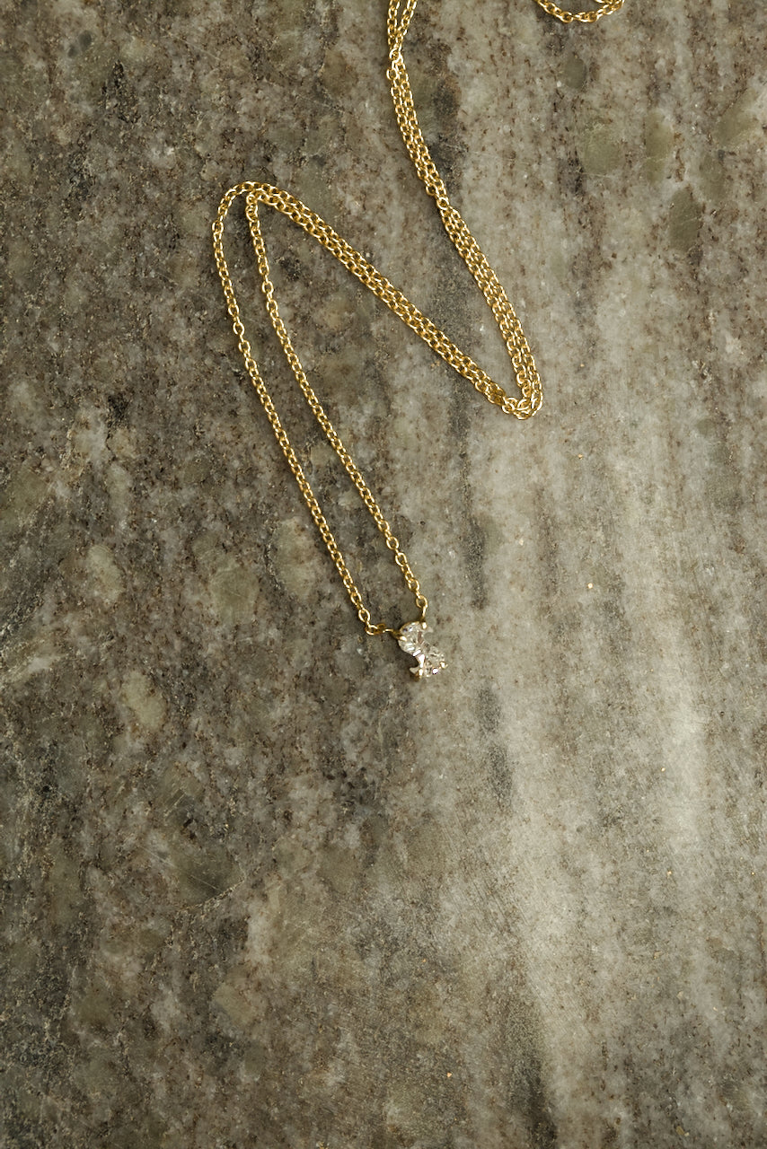 DIAMOND LETTER NECKLACE