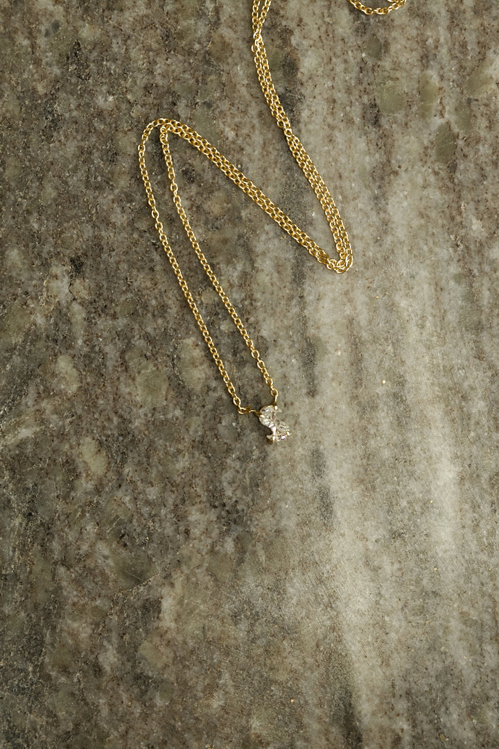 DIAMOND LETTER NECKLACE
