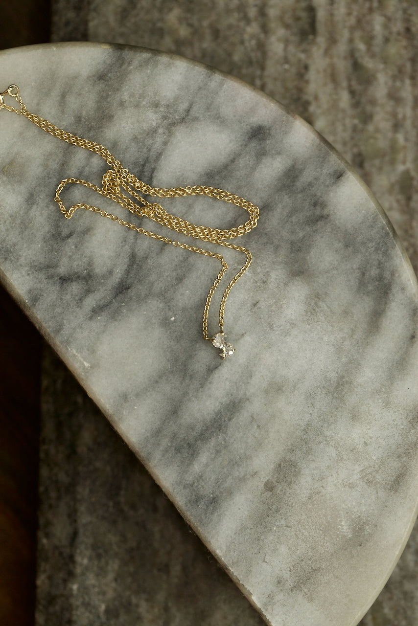 DIAMOND LETTER NECKLACE