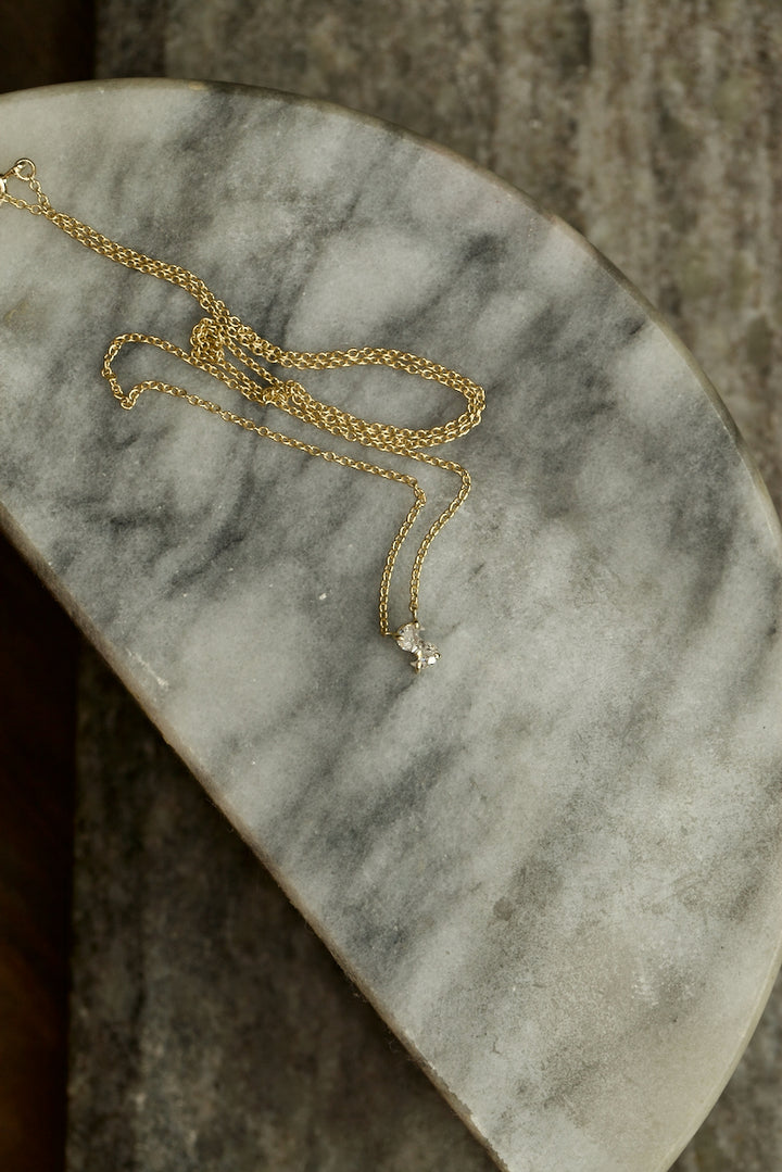 DIAMOND LETTER NECKLACE