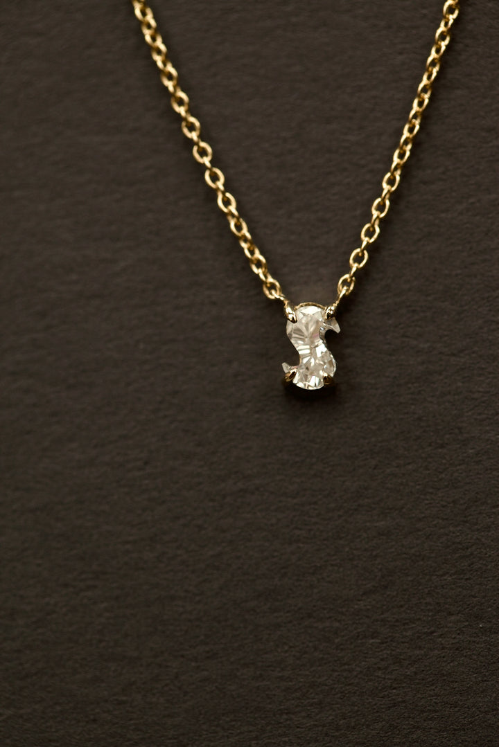 DIAMOND LETTER NECKLACE